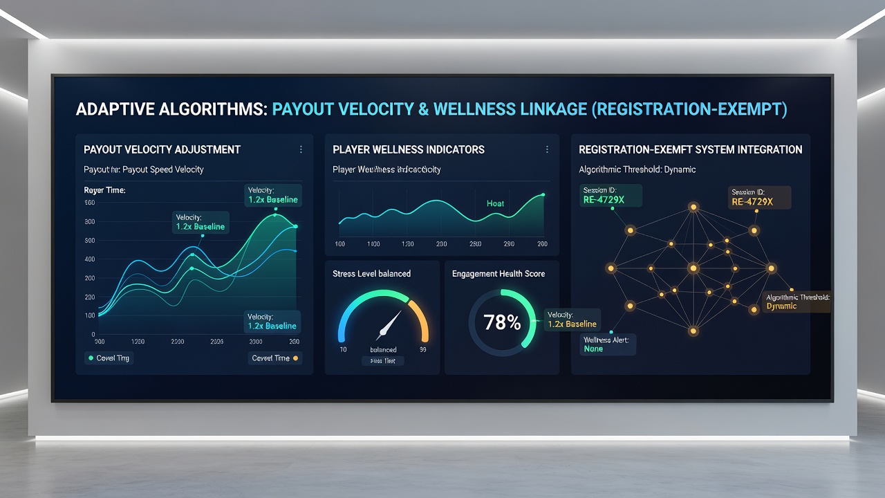 Data visualization dashboard displaying payout velocity adjustments linked to wellness metrics