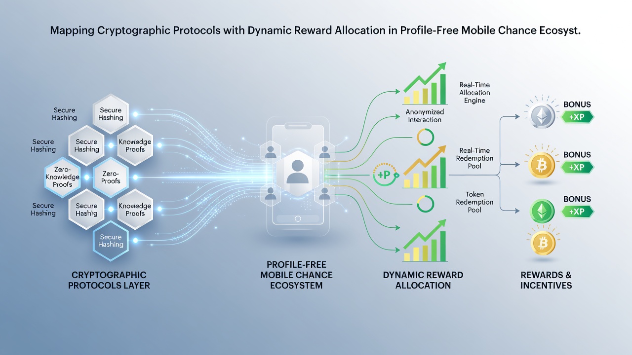 Flow diagram showing dynamic reward allocation layers in mobile gaming platforms