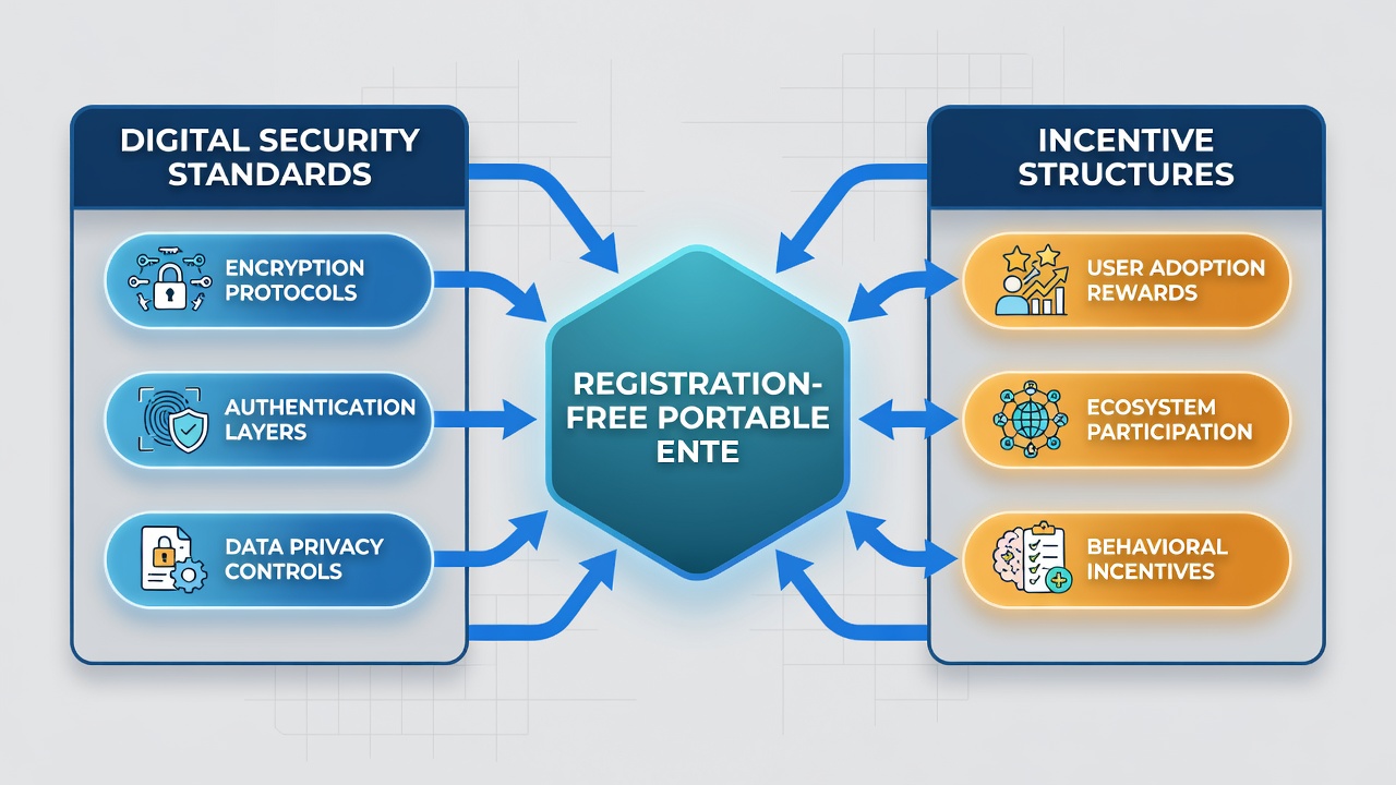 Framework diagram showing alignment of encryption layers with bonus distribution mechanisms