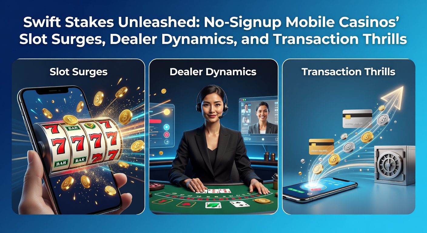 Vibrant mobile screen displaying a no-signup casino slot game with cascading reels and jackpot counters during a high-stakes spin session