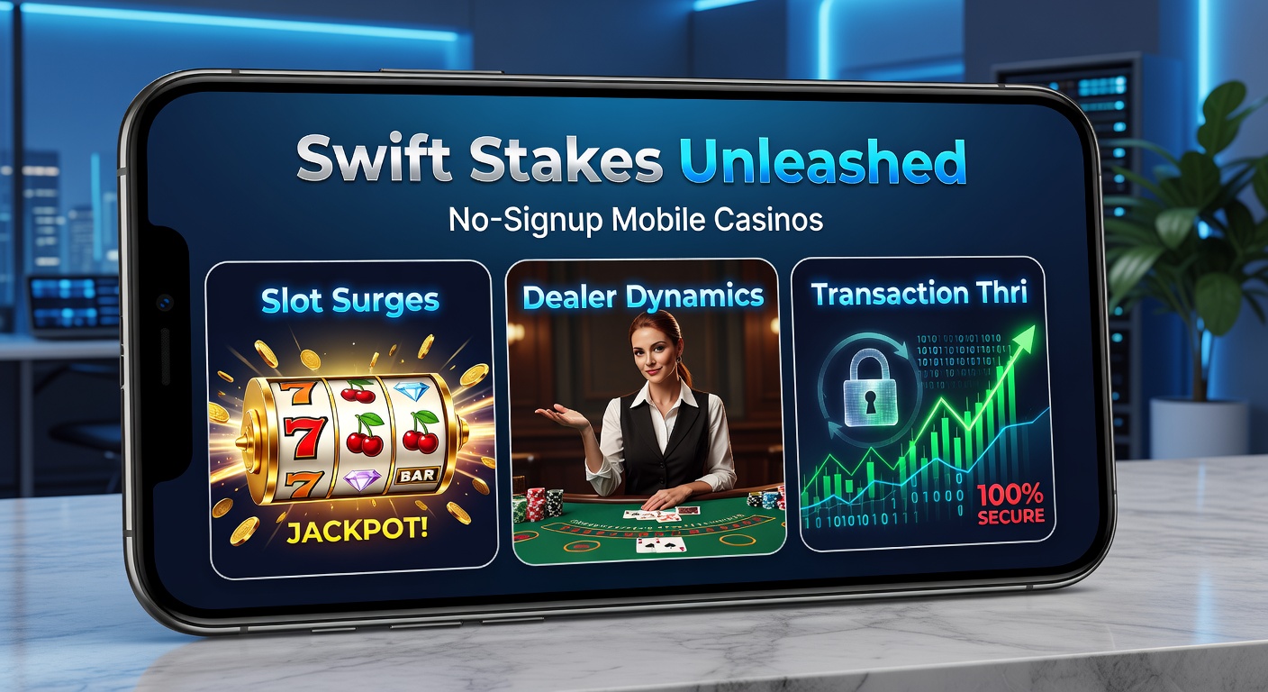 Dynamic close-up of a live dealer at a mobile roulette table, with instant transaction notifications overlayed and slot reels blurring in the background